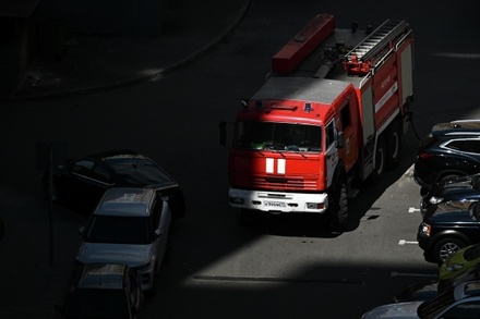 В Москве на Ленинском проспекте загорелась квартира на 13-м этаже жилого дома