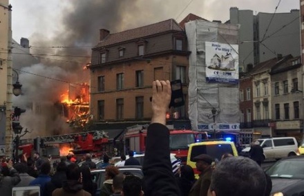В Брюсселе четырёхэтажный дом разрушен в результате взрыва
