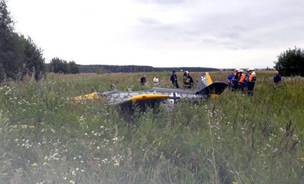 В МЧС рассказали подробности крушения самолёта в Подмосковье
