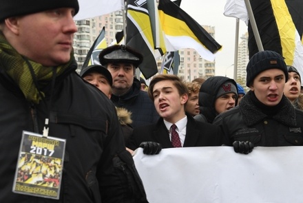 На северо-западе Москвы завершился второй за день «Русский марш»