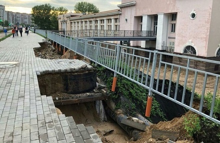В Нижнем Новгороде из-за ливня размыло построенные к ЧМ дороги