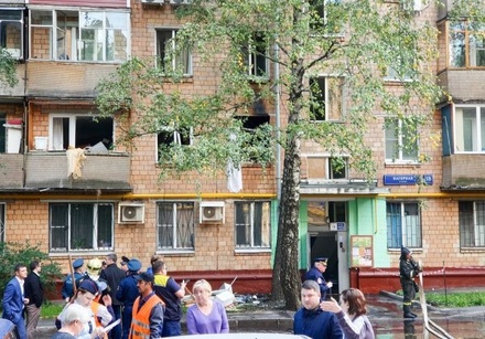В МЧС назвали причину взрыва газа в жилом доме на юго-западе Москвы