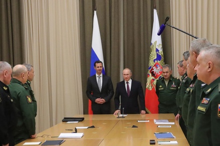 Башар Асад поблагодарил российских военачальников за операцию в Сирии