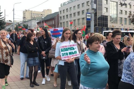 Участники митинга в Витебске поблагодарили Лукашенко за позицию по пандемии коронавируса