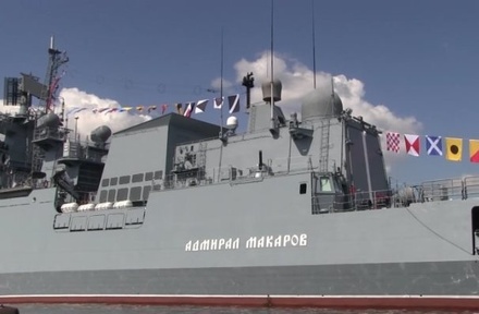 На морском параде в Петербурге впервые покажут новейший фрегат «Адмирал Макаров»