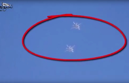 В сети появилось видео предположительно атаки ВВС РФ в Сирии