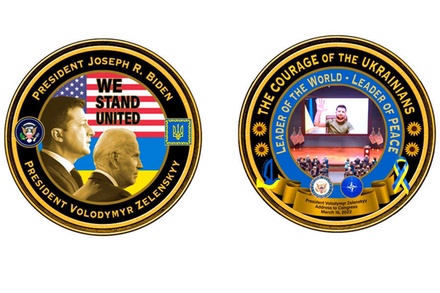 В США выставили на продажу коллекцию монет с изображением Владимира Зеленского