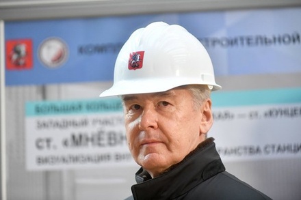 Сергей Собянин дал старт проходке тоннеля БКЛ между станциями «Мнёвники» и «Кунцевская»