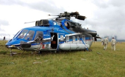 Новый российский вертолёт произвёл жёсткую посадку на Эльбрусе