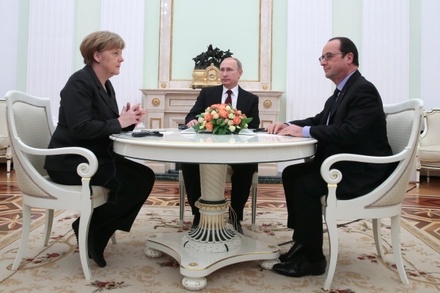 Путин, Олланд и Меркель призвали прекратить огонь на Украине 1 сентября