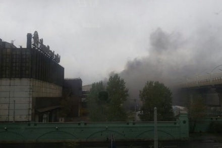 Пожар на Кировском заводе в Санкт-Петербурге потушен