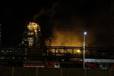 Пожар на территории Ярославского НПЗ потушен