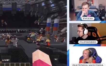 В компьютерной игре Minecraft провели концерт в честь Дня России
