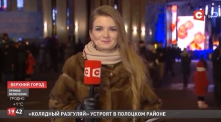 «Пьяная» белорусская тележурналистка после прямого эфира упала в обморок