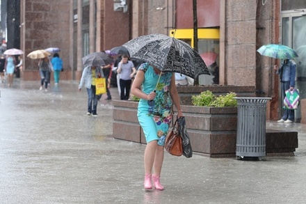 МЧС предупреждает о дожде, грозе, граде и ветре в Москве