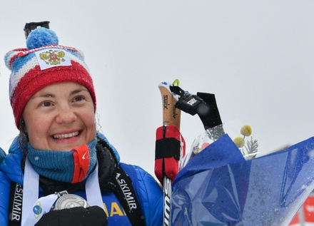 Екатерина Юрлова-Перхт стала второй в масс-старте на чемпионате мира по биатлону