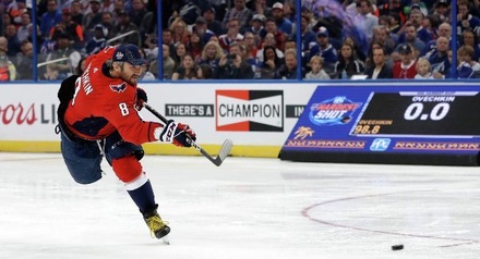 Овечкин победил в конкурсе на самый сильный бросок на Матче звёзд НХЛ