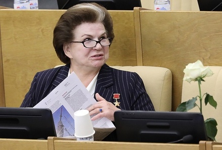 СМИ: главой комиссии по этике «Единой России» станет Валентина Терешкова