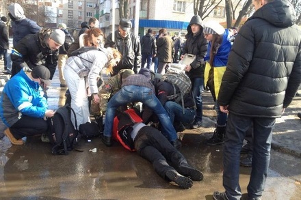 На марше в Харькове прогремел взрыв