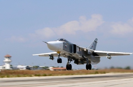 Российский Су-24 потерпел крушение при взлёте в Сирии