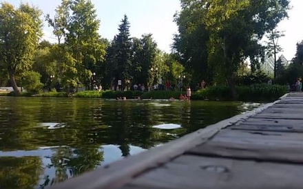 Опубликовано видео с попыткой спасти утонувшего в Парке Горького десантника