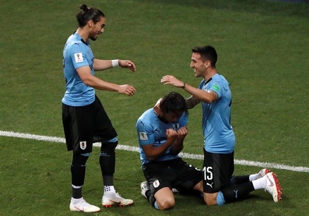 Уругвай обыграл Португалию в 1/8 финала чемпионата мира по футболу