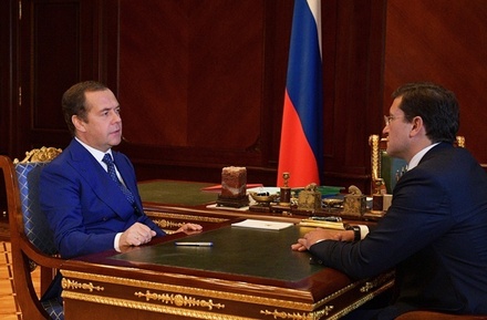 Медведев впервые с 14 августа появился на публике